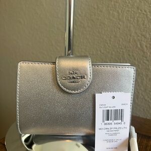 Coach Light Silver Wallet